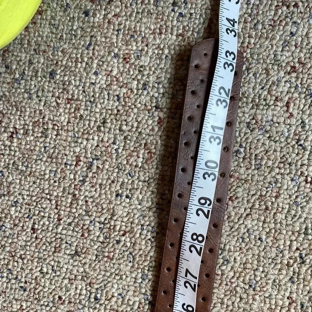 Beautiful Rhine Stones Faux Leather Belt Women Size 1 32.5”